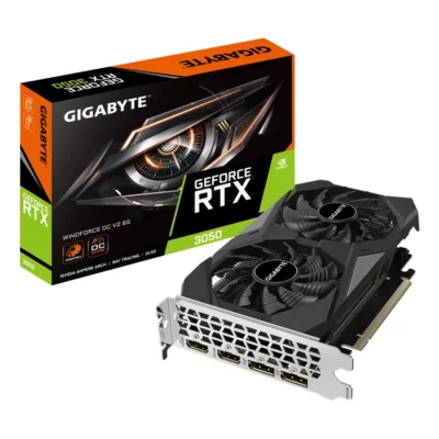 Carte graphique – Gigabyte – GeForce RTX 3050 – 6 Go GDDR6 – Double Ventilateur WINDFORCE – PCIe 4.0