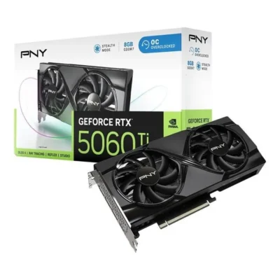 PNY – Carte graphique – GeForce RTX™ 5060 Ti – 8GB – Overclocked Dual Fan DLSS 4